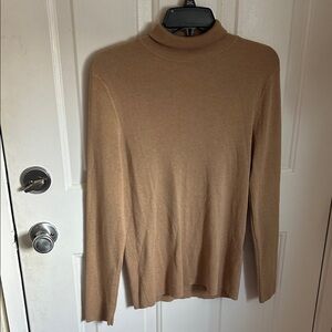 Chico's Camel Turtleneck Sweater